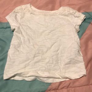 Baby T-shirt with cute lace detail